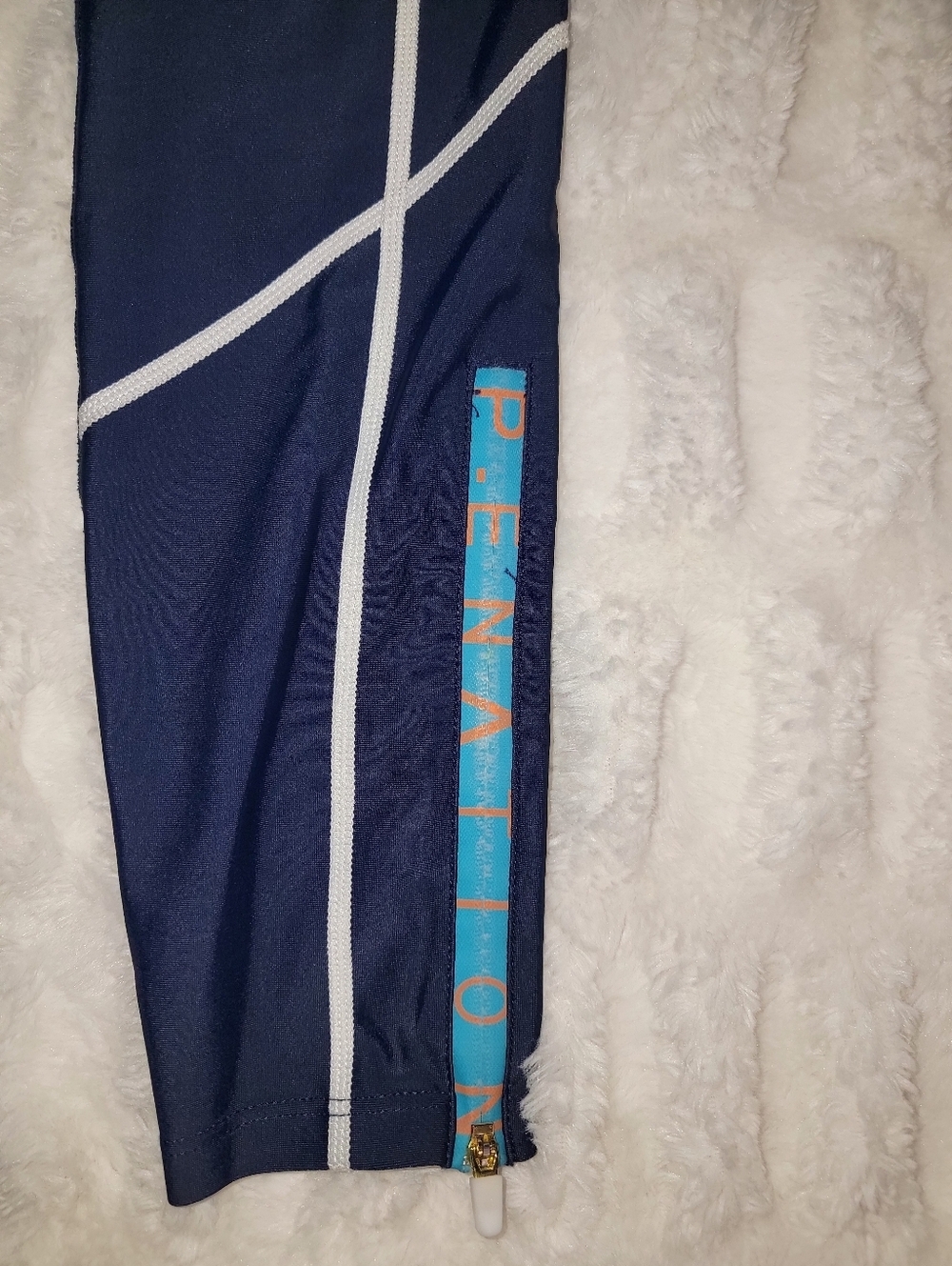 P.E Nation Navy Leggings with White Piping - Picture 5 of 10